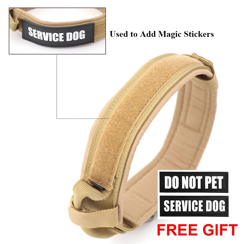 Dog Training Tactical Adjustable Collar And Leash