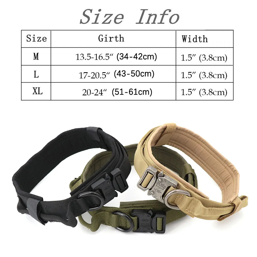 Dog Harness Collar Military Dog Tactical Training