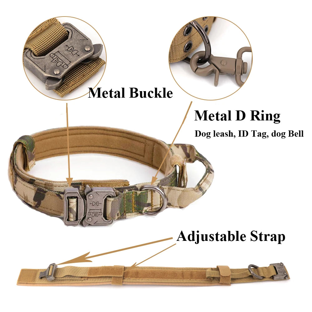 Dog Harness Collar Military Dog Tactical Training