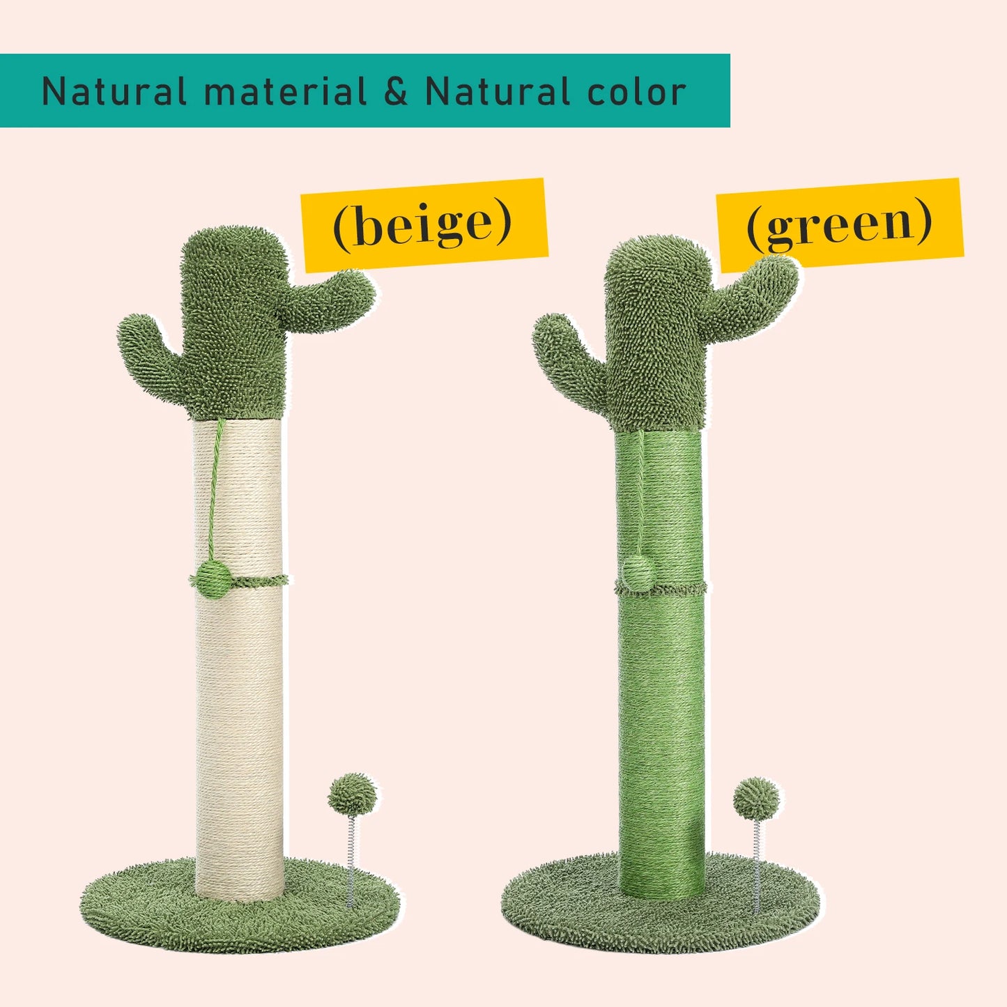 Pet Cactus Cat Tree Toy Scratching Post