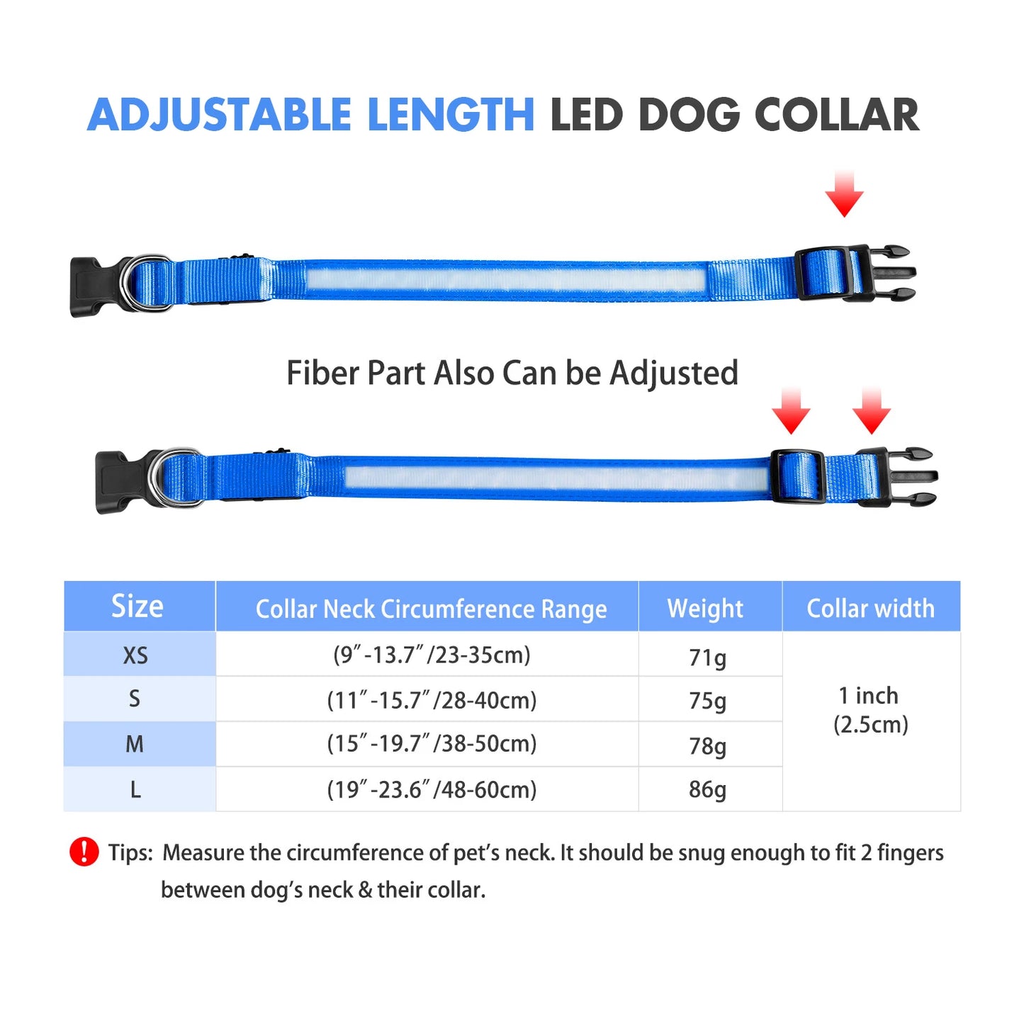 Luminous Dog Collar Waterproof