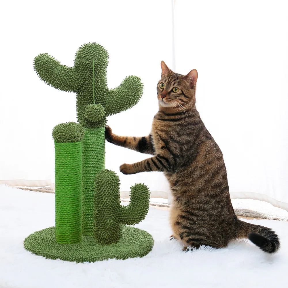 Pet Cactus Cat Tree Toy Scratching Post