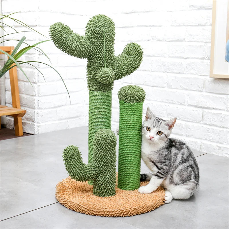 Pet Cactus Cat Tree Toy Scratching Post