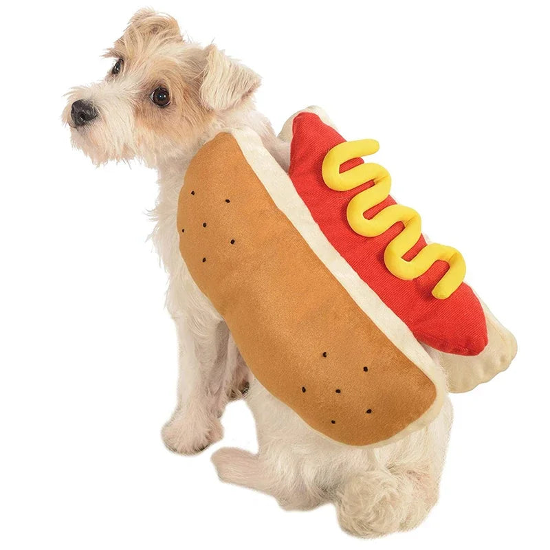 Pet Hot Dog Costume Shaped Dachshund Sausage