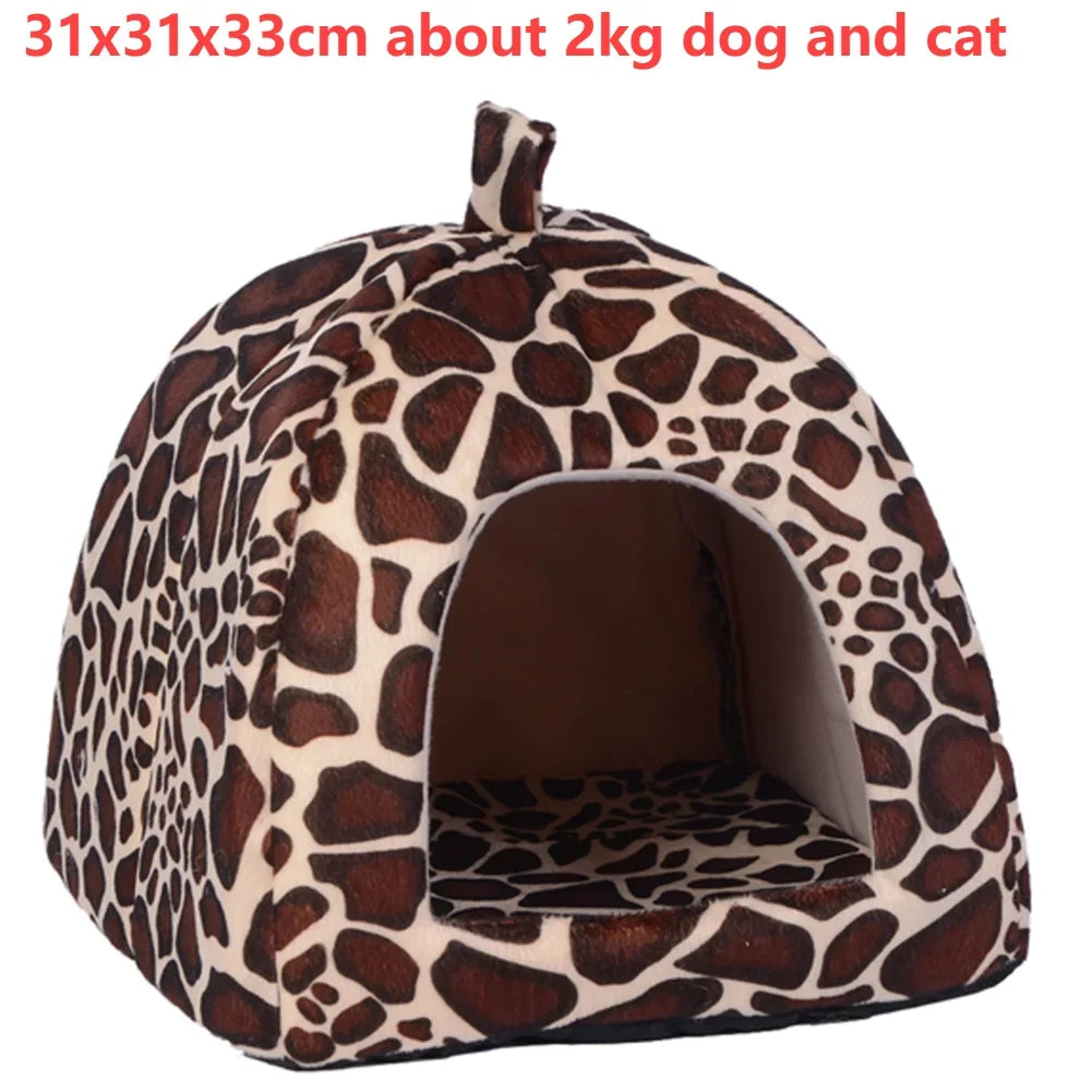 Pet Bed Round Cave For Cats Dogs