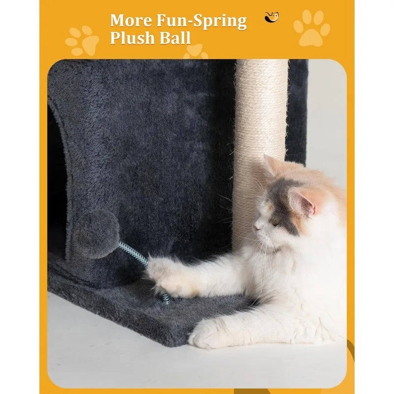 Pet Cat Tree Tower With Scratching Post