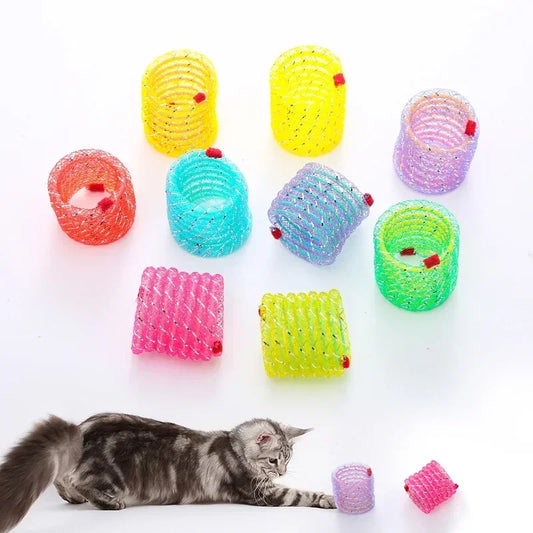 Pet Cat Funny Jumping Spring Toy