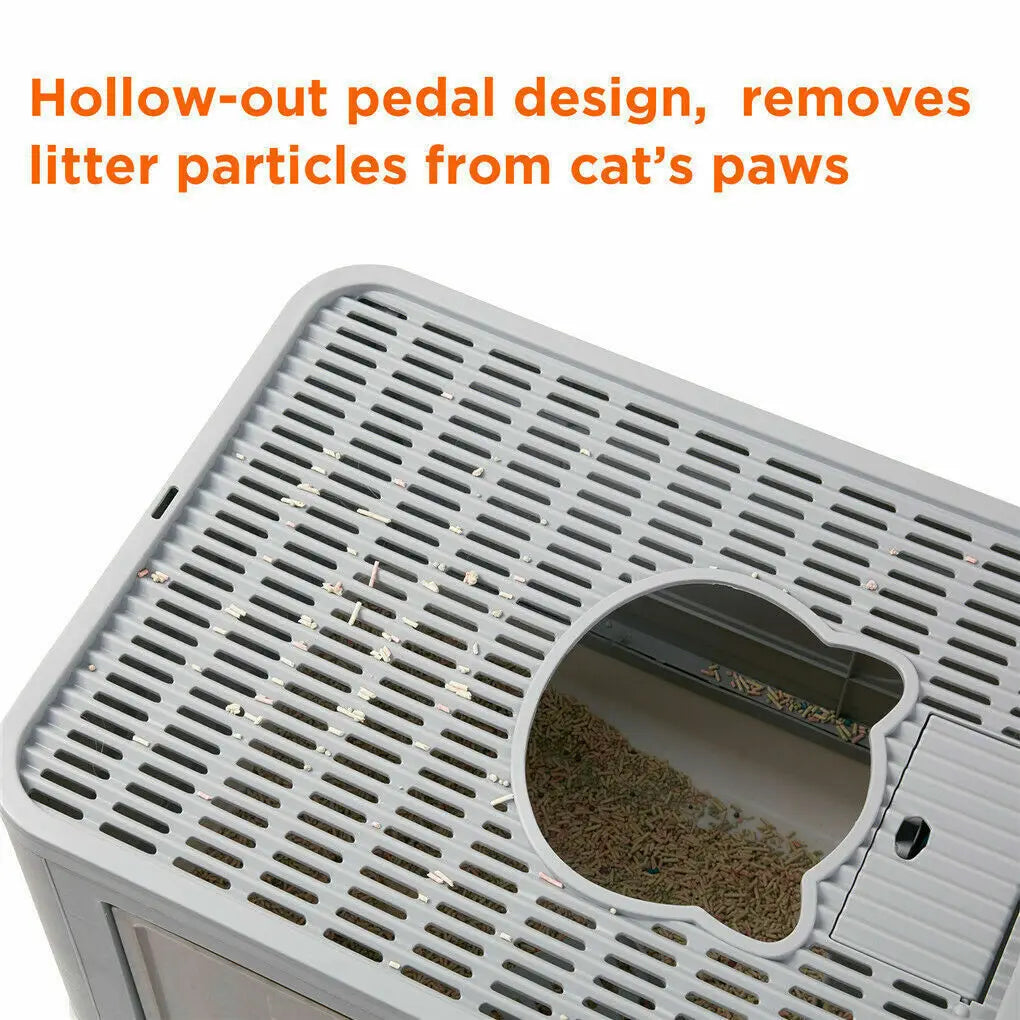 Foldable Cat Litter Box Front Entry