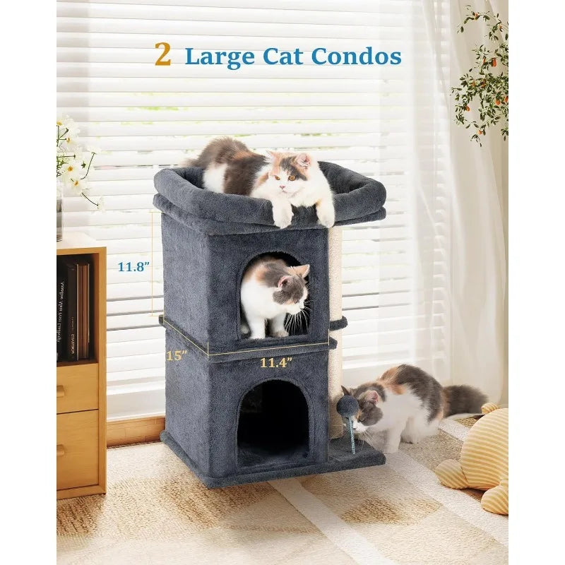 Pet Cat Tree Tower With Scratching Post