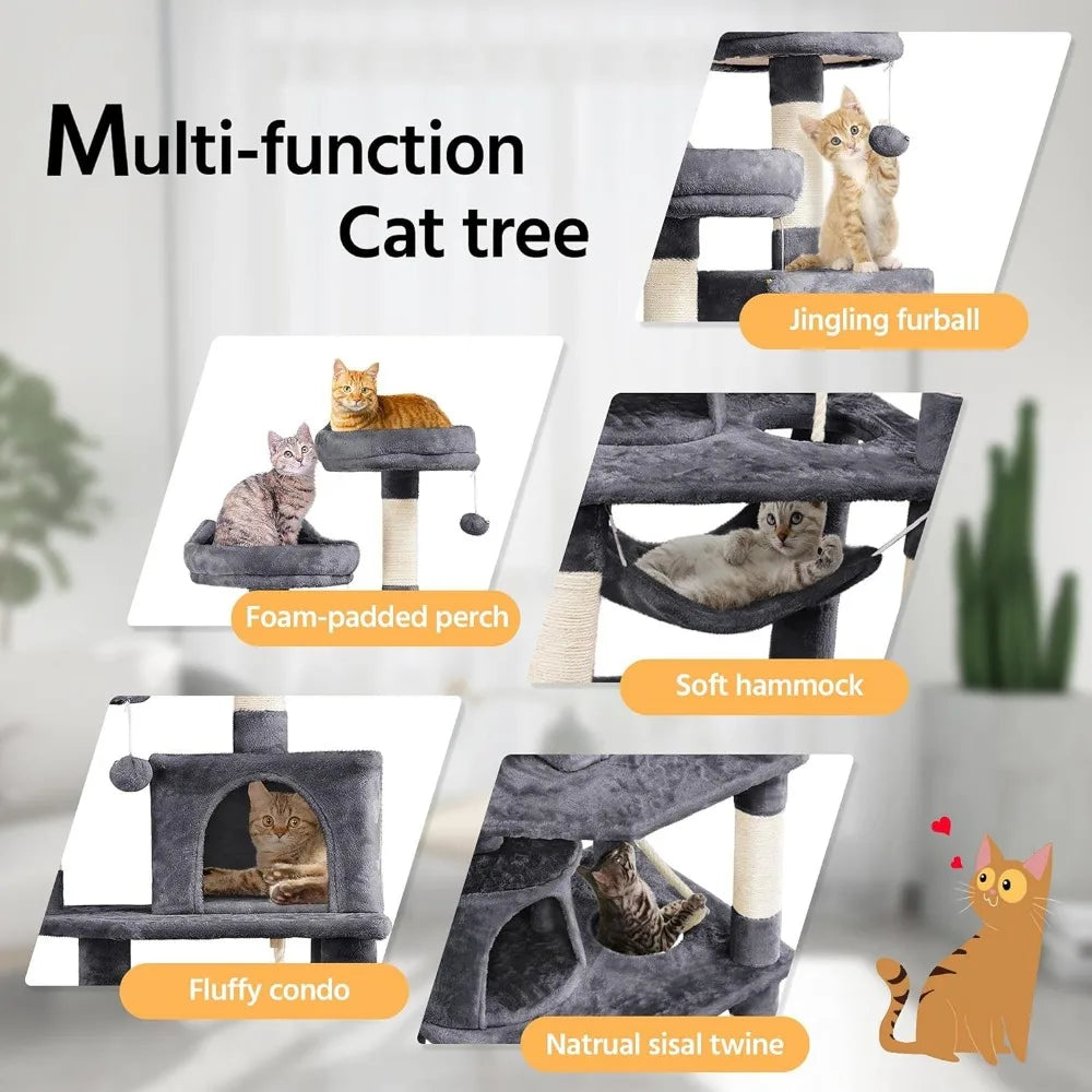 Pet Tree Cat Tower Condo Scratching Posts