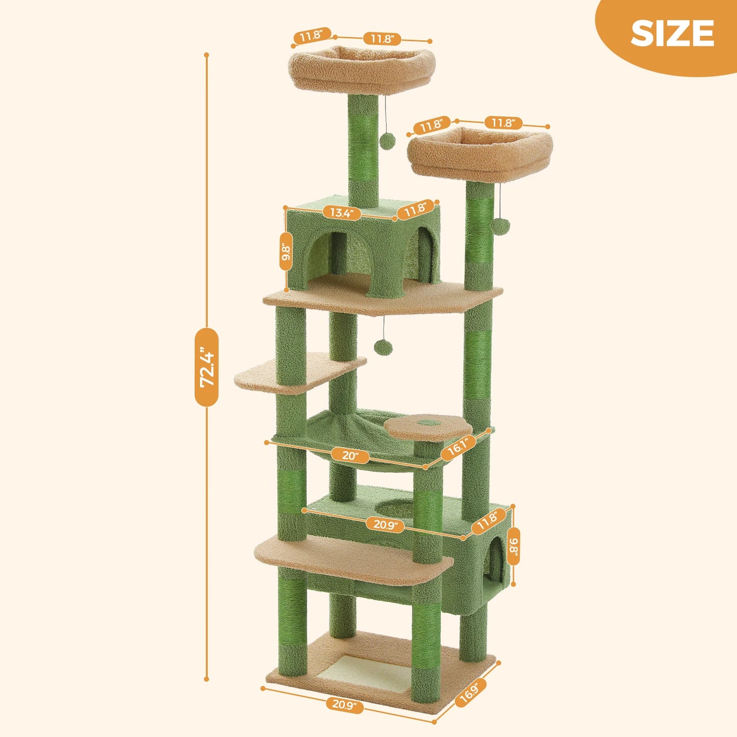 Pet Cat Tree Luxury Tower Scratching Post