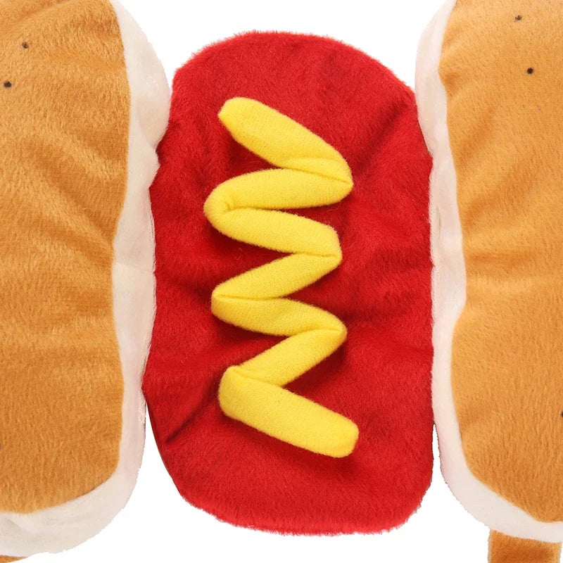 Pet Hot Dog Costume Shaped Dachshund Sausage