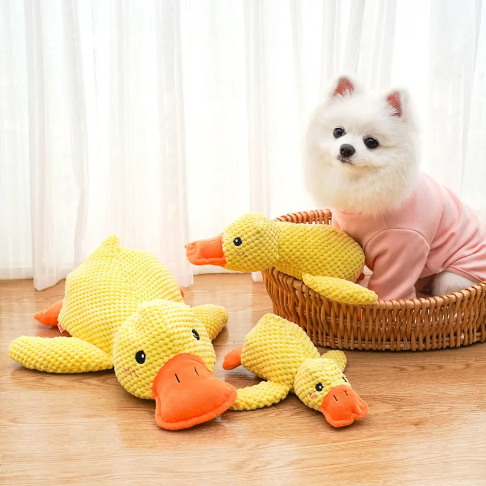 Dog Calming Duck Sound Plush Toy