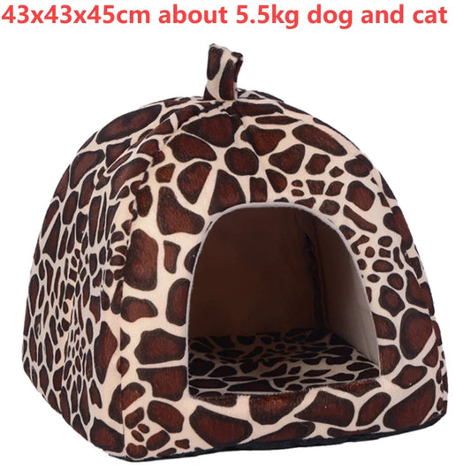 Pet Bed Round Cave For Cats Dogs