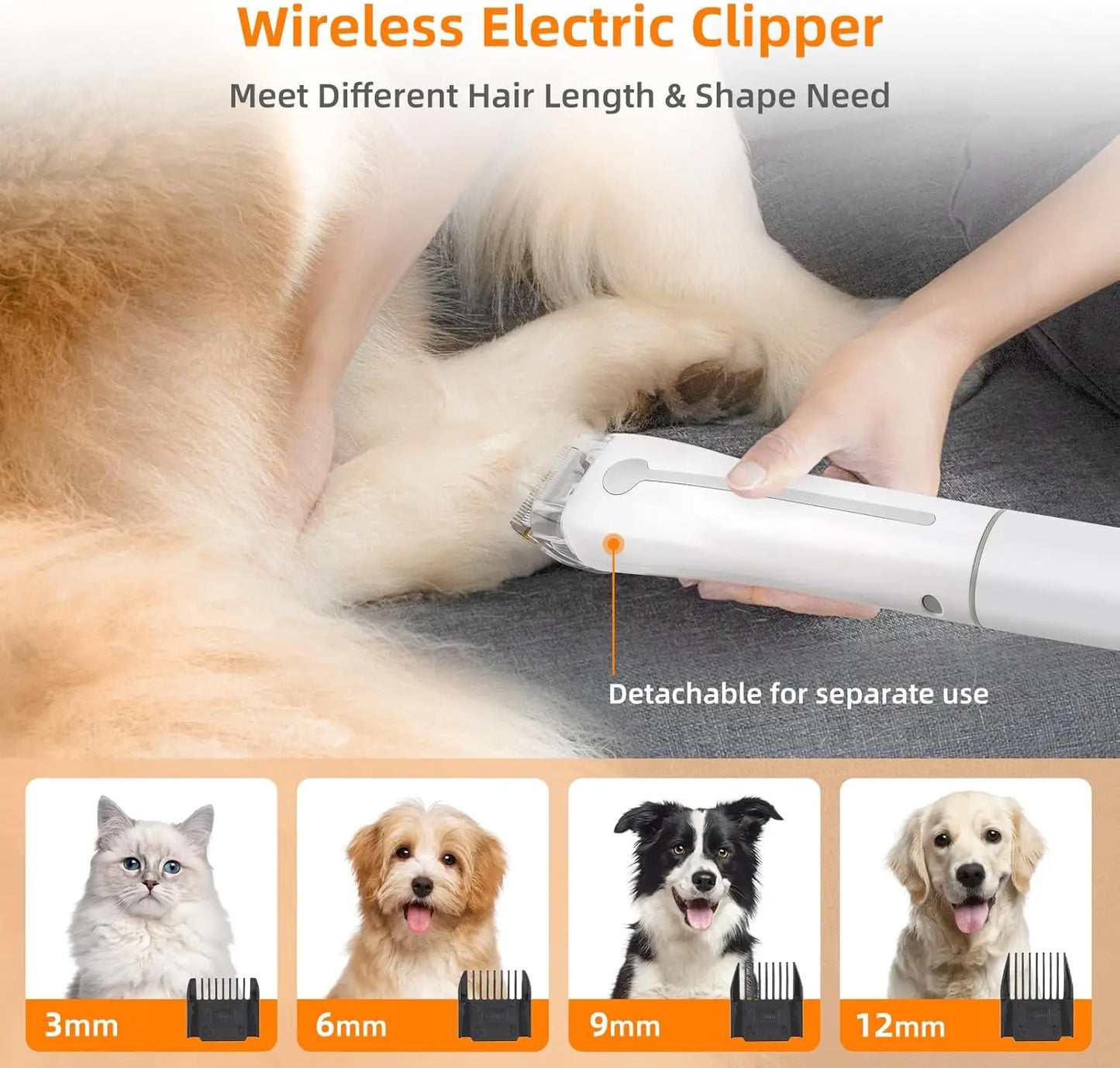 Pet Grooming Kit With Vacuum