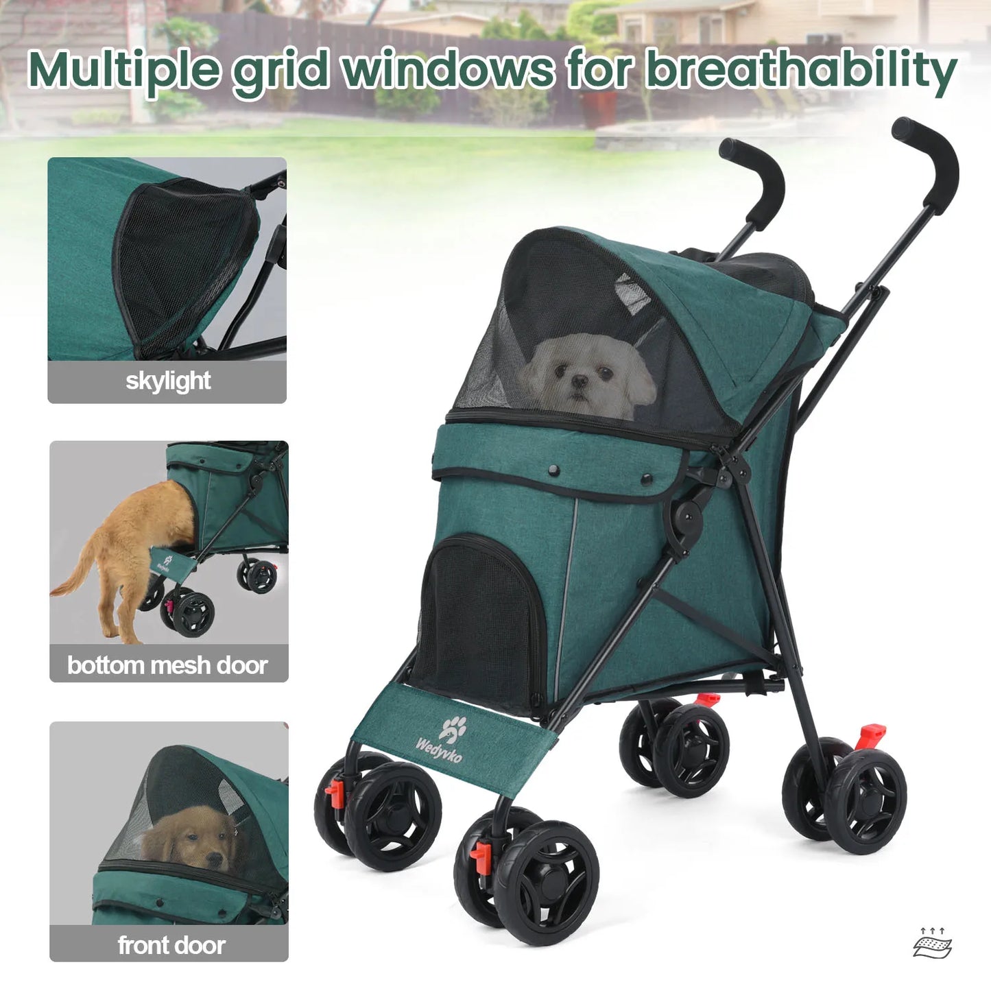 Pet Outdoor Stroller Cat Dog Travel