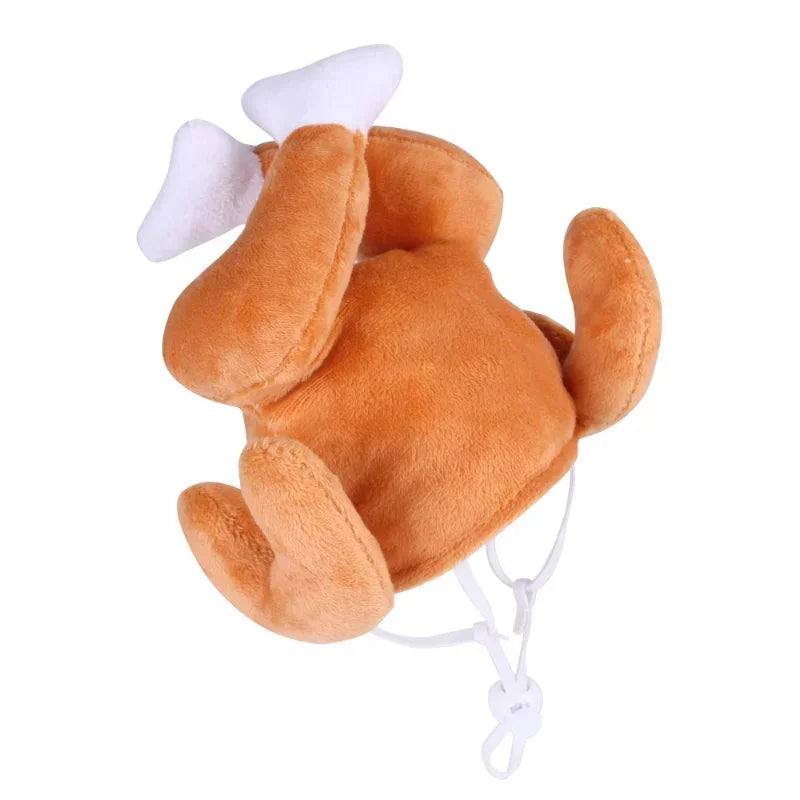 Pet Plush Hat Chicken Leg Headdress