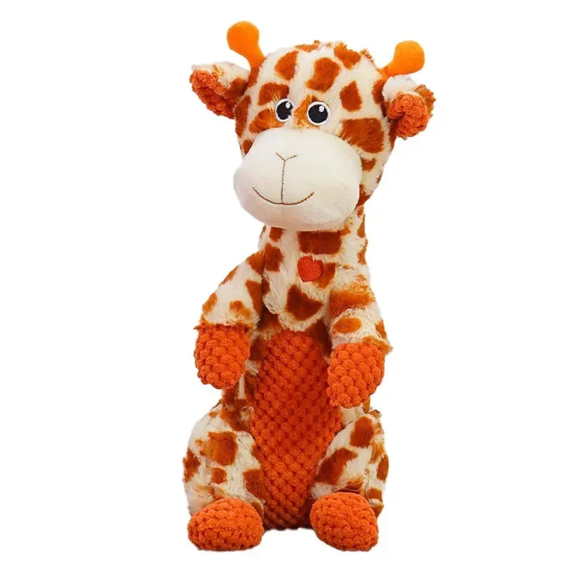 Squeaky Plush Animal Shaped Dog Toys