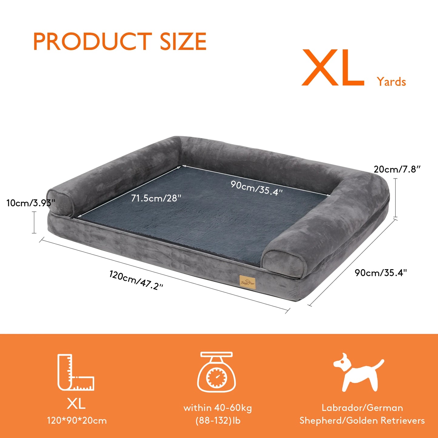 Orthopedic Pet Mattress Couch