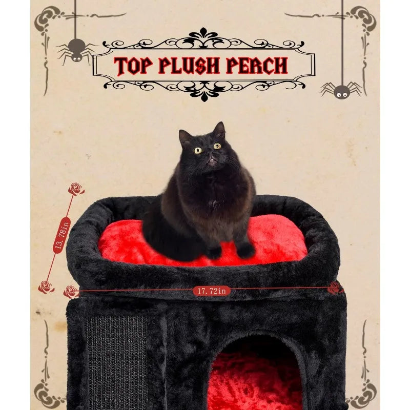 Pet Cat Gothic Tree Tower Scratching Post