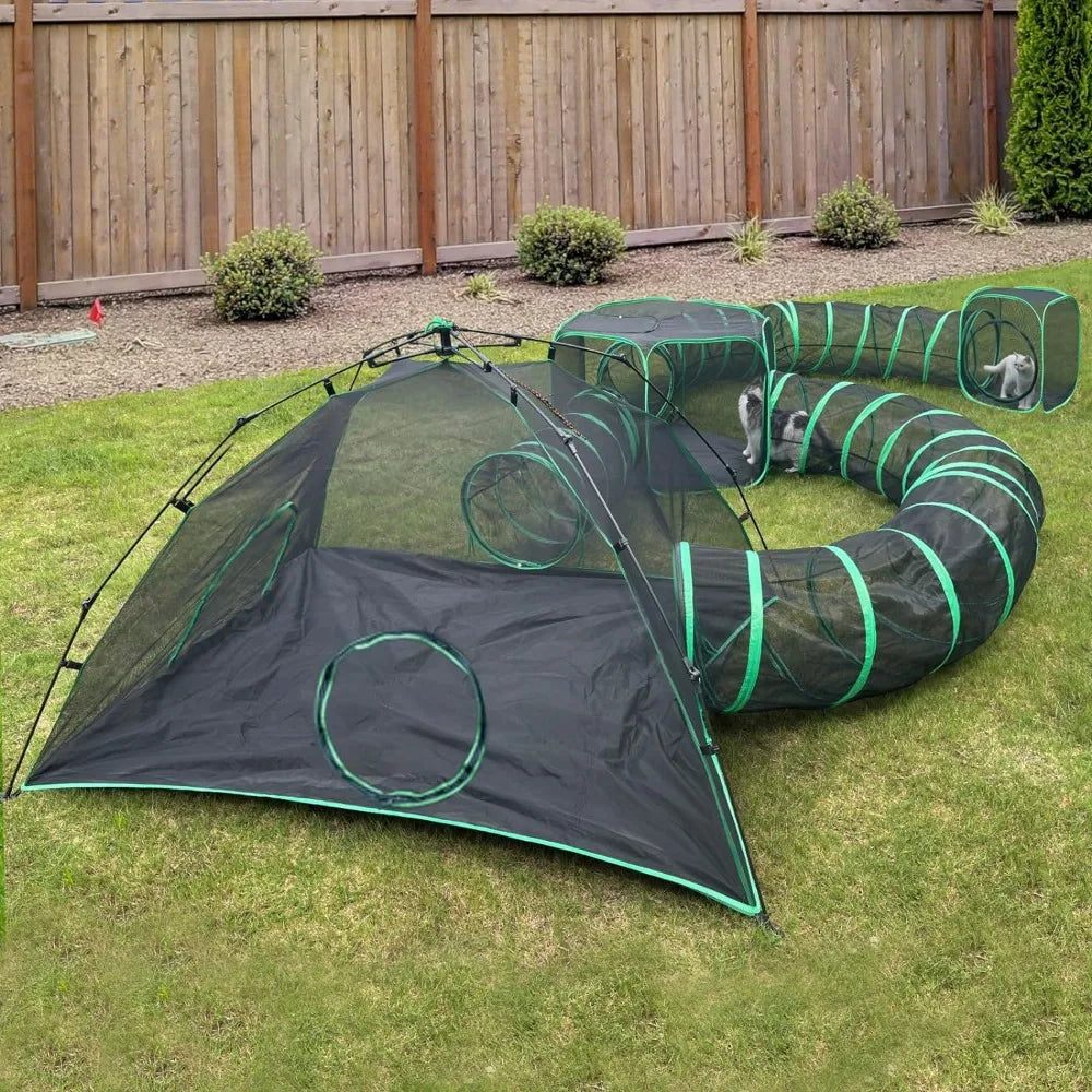 Pet Outdoor Cat Play Tents And Tunnels