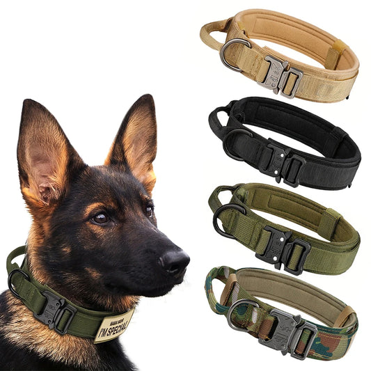 Dog Training Tactical Adjustable Collar And Leash