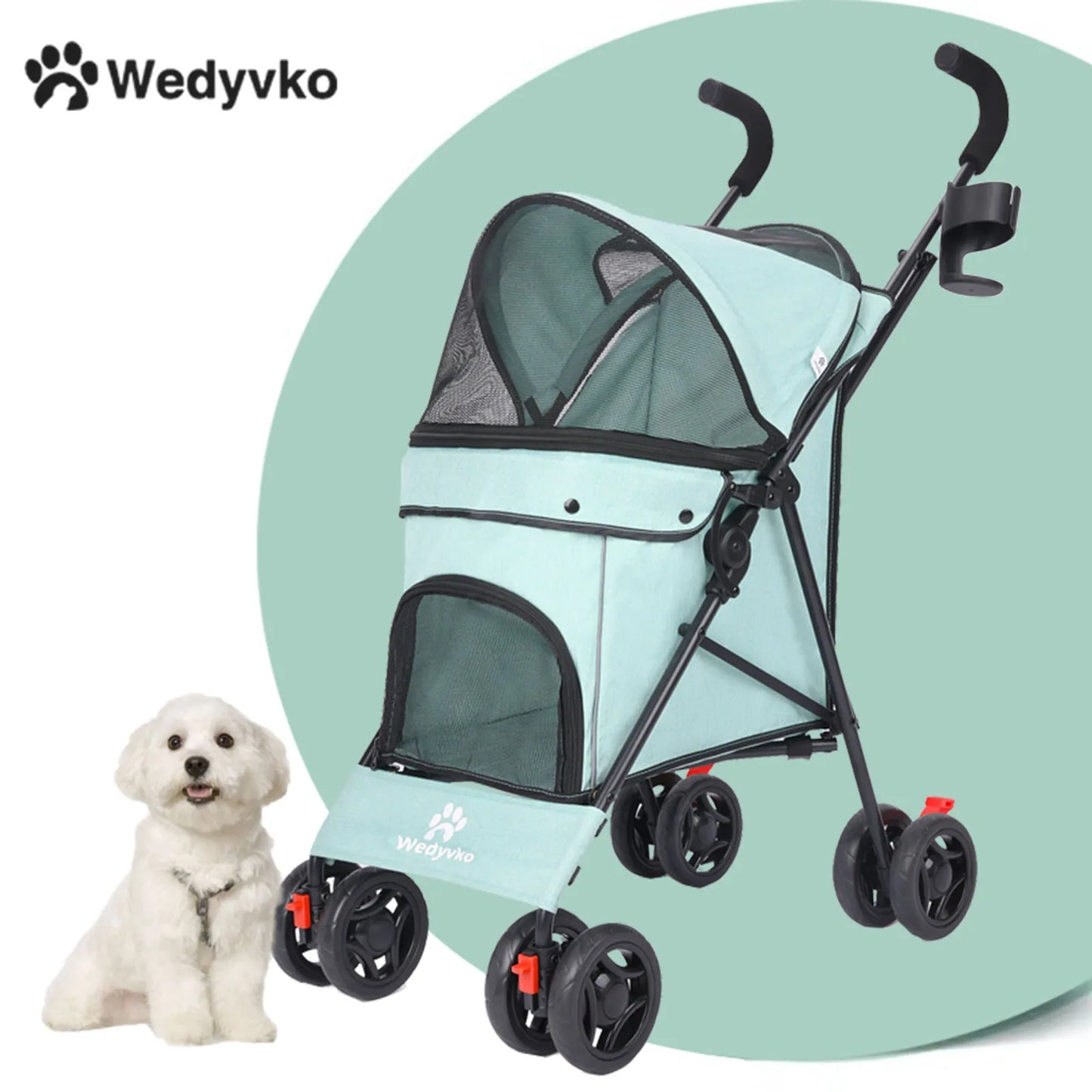 Pet Outdoor Stroller Cat Dog Travel