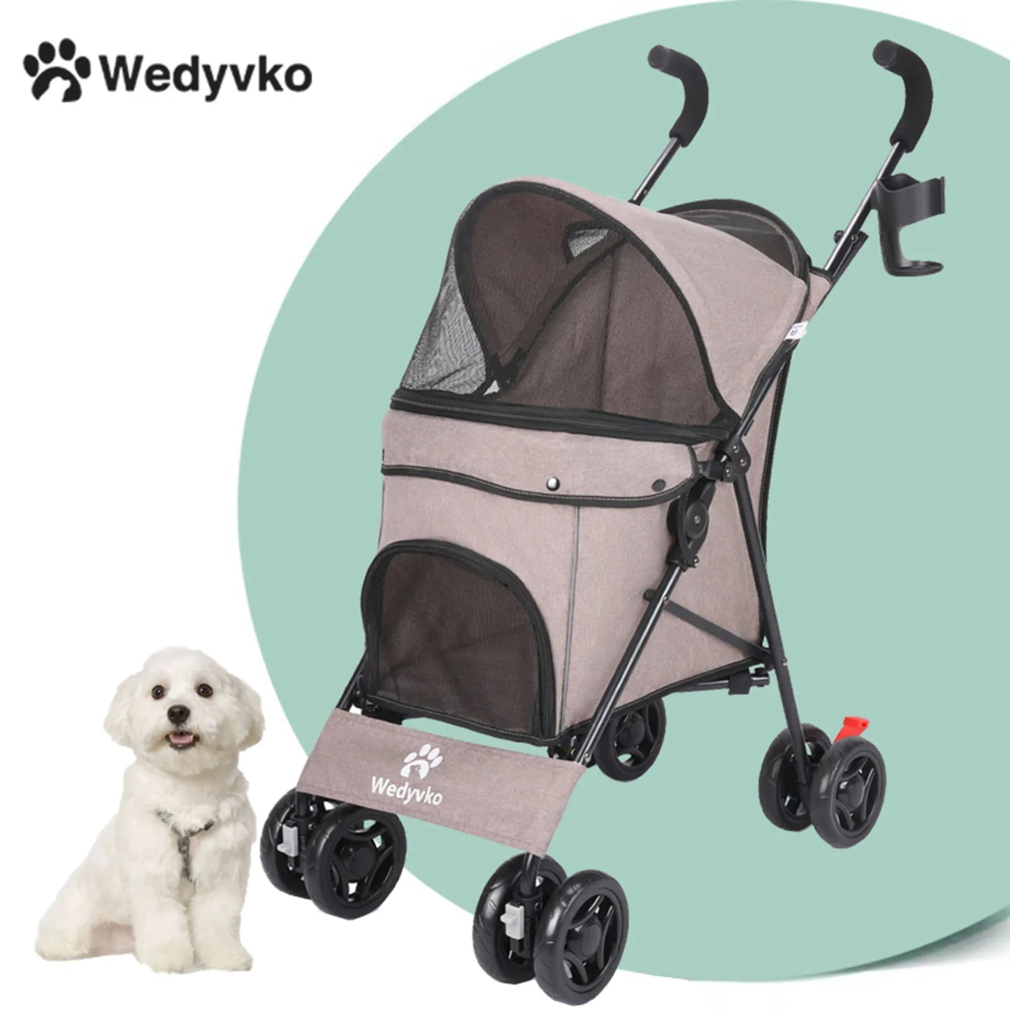 Pet Outdoor Stroller Cat Dog Travel