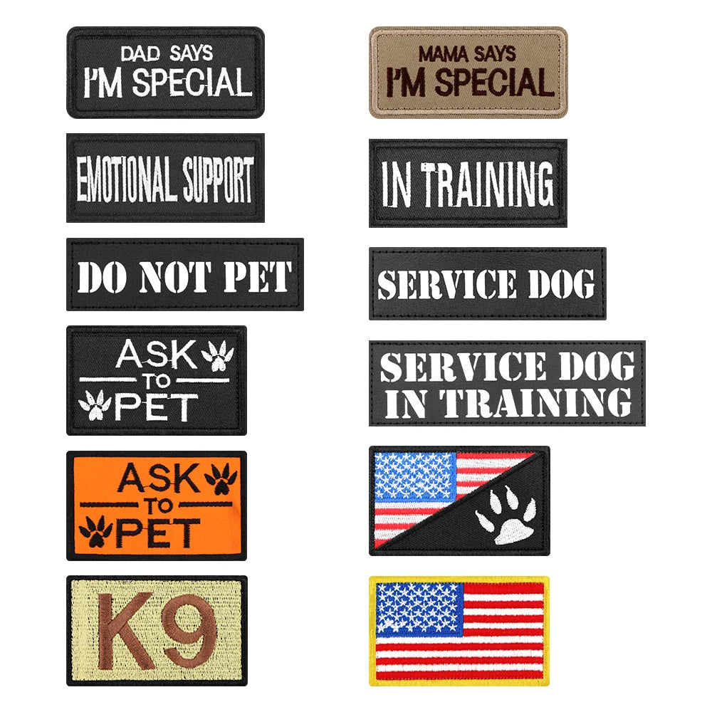 K9 Tactical Patches For Dog Vest Harness