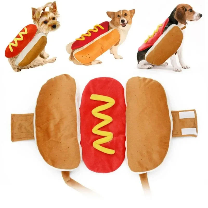 Pet Hot Dog Costume Shaped Dachshund Sausage