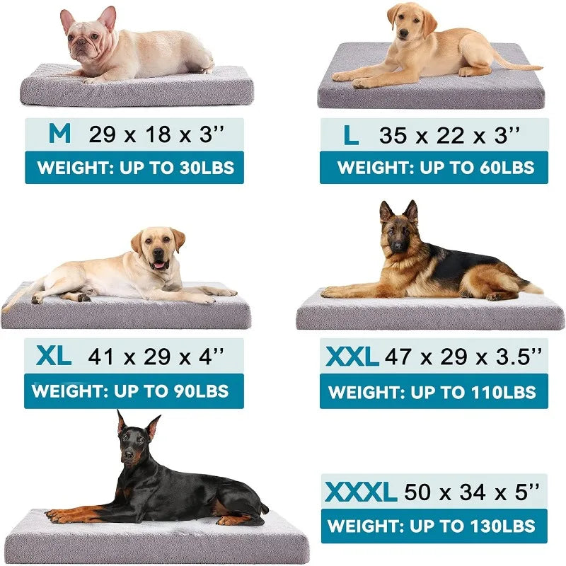 Orthopedic Memory Foam Dog Bed