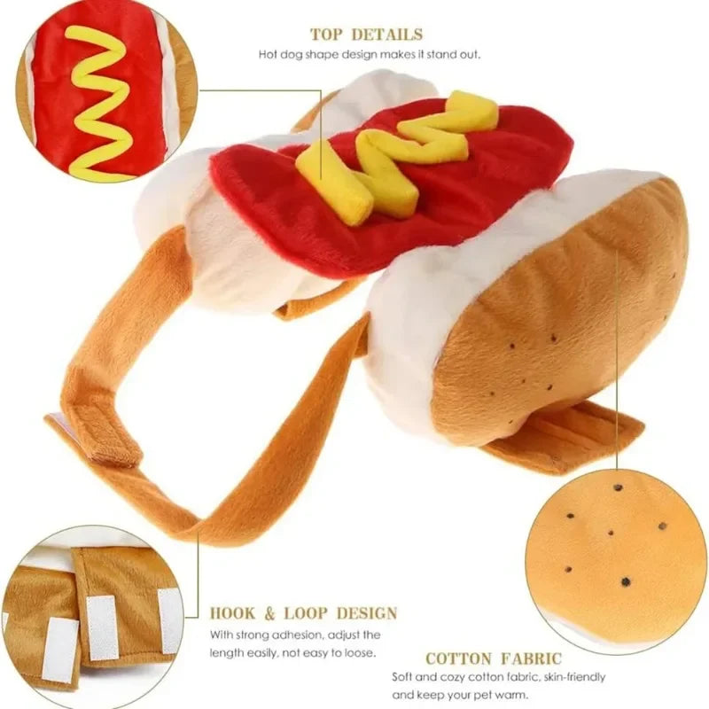 Pet Hot Dog Costume Shaped Dachshund Sausage