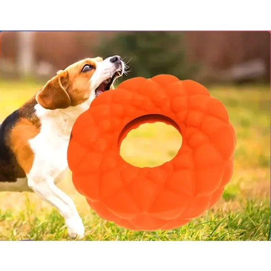 Dog Chewing Toy Rubber Ring Feeder