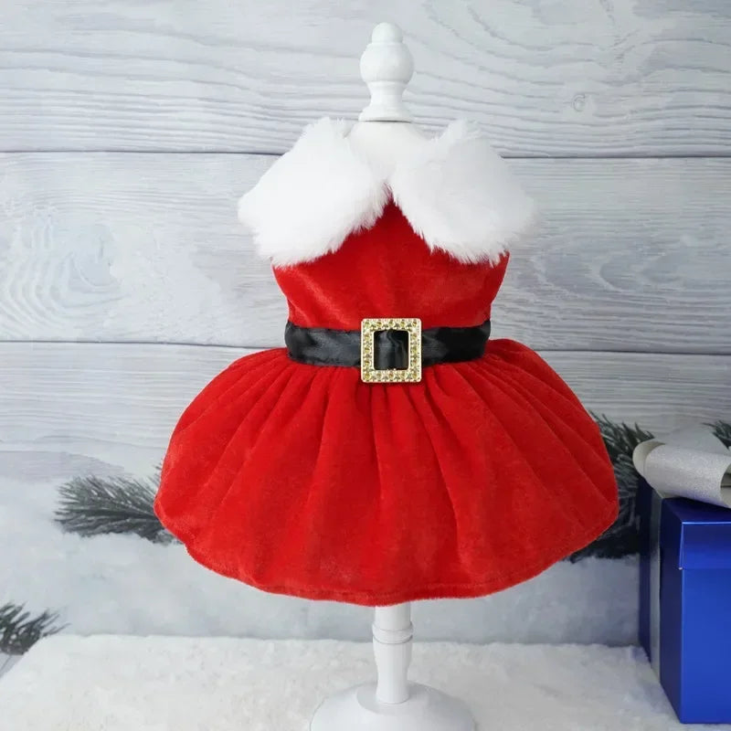 Pet Christmas Coat Dress