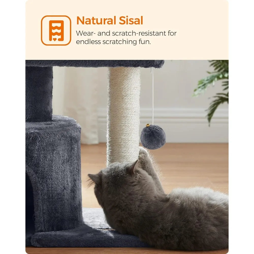 Cat Tree Tower Condo With Scratching Post