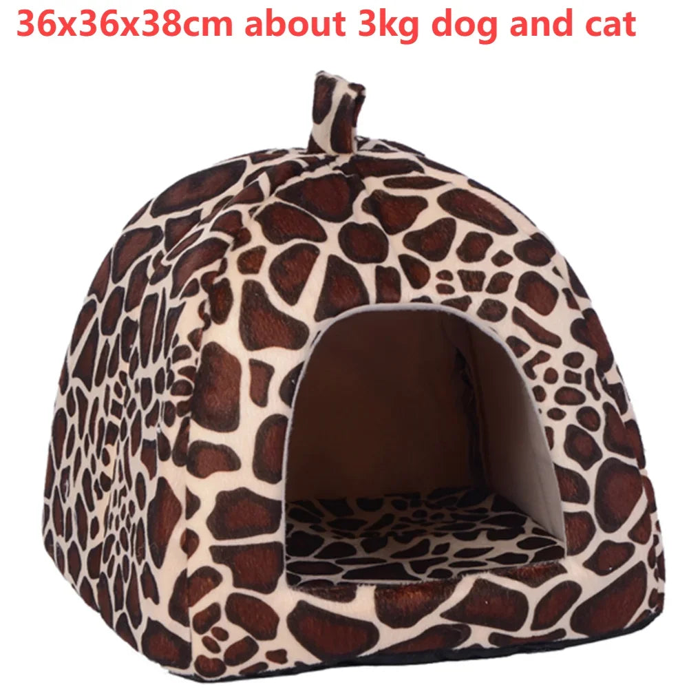 Pet Bed Round Cave For Cats Dogs