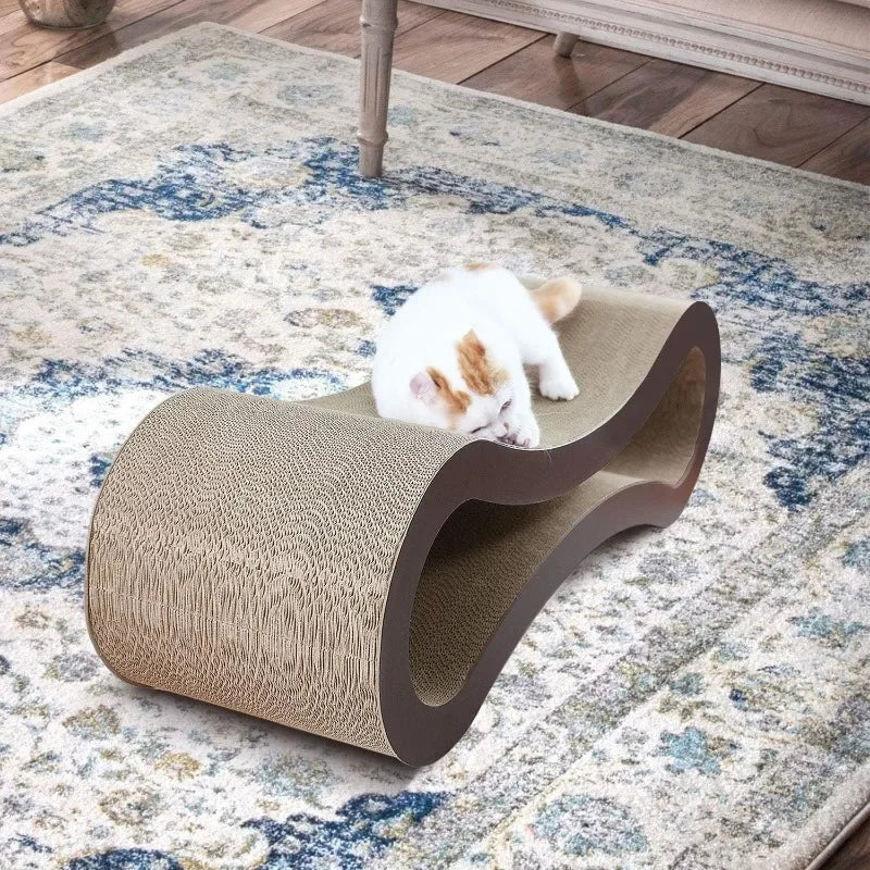 Pet Cat Scratcher Cardboard Lounge Bed