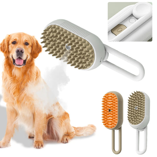 Pet Electric Steam Brush Cat And Dog