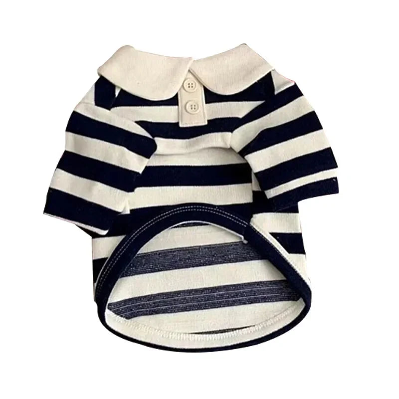 Pet Polo Shirt Striped