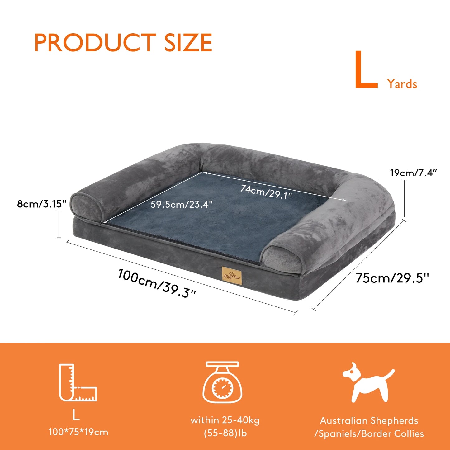 Orthopedic Pet Mattress Couch