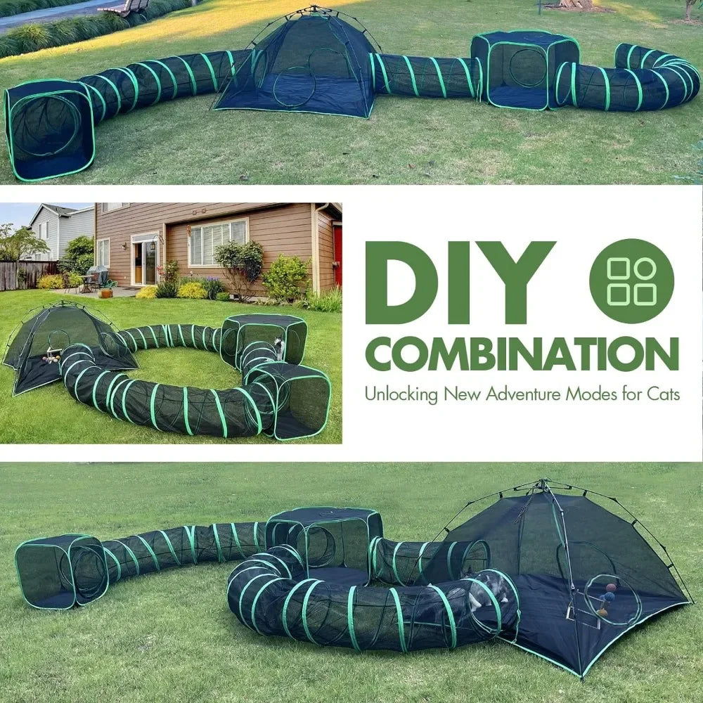 Pet Outdoor Cat Play Tents And Tunnels