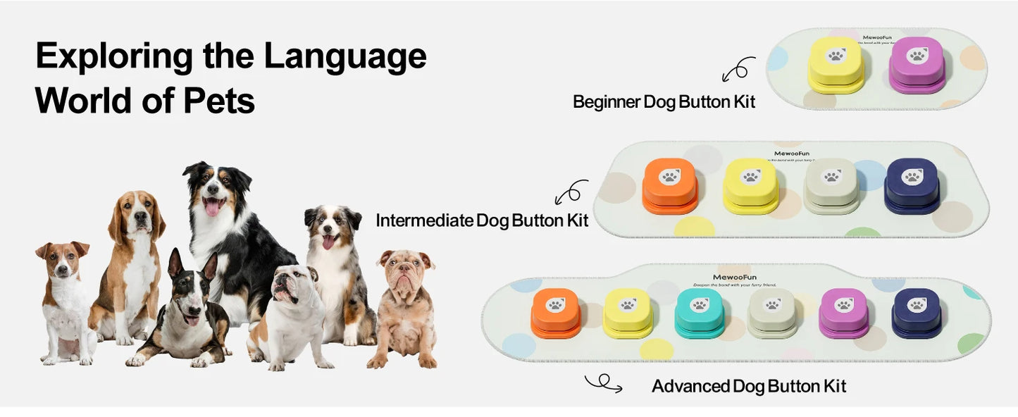 Dog Buttons For Communication Voice Recording Clicker