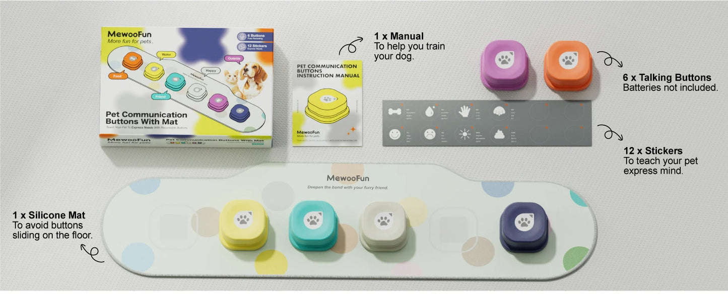 Dog Buttons For Communication Voice Recording Clicker