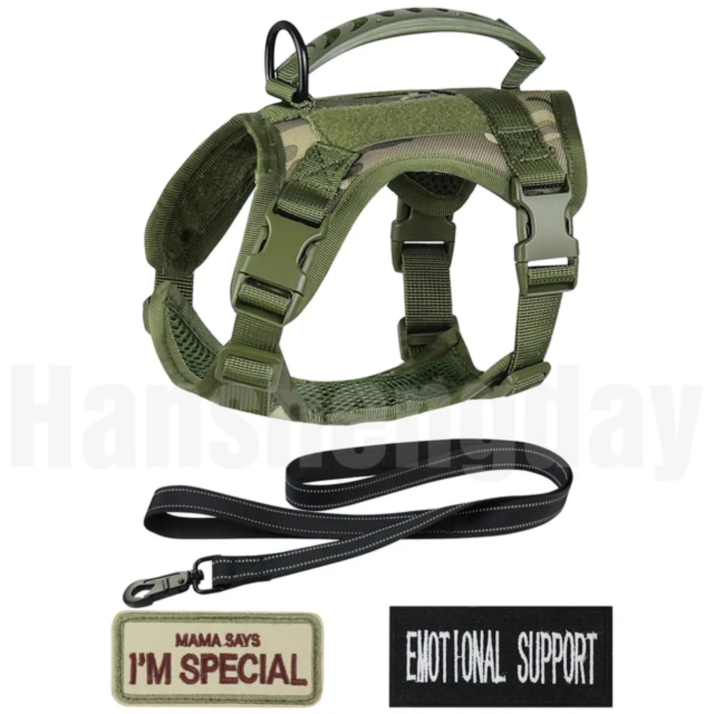 Adjustable Tactical Cat Harness Set