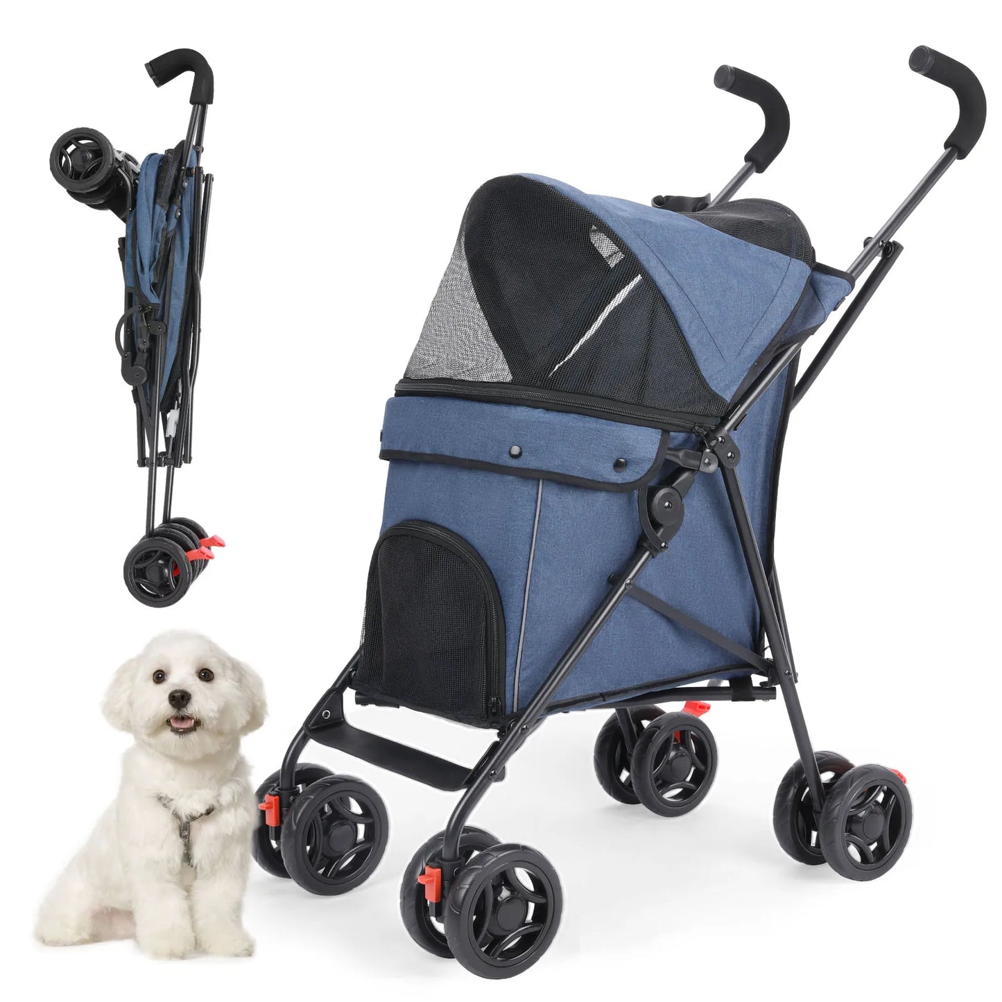 Pet Outdoor Stroller Cat Dog Travel