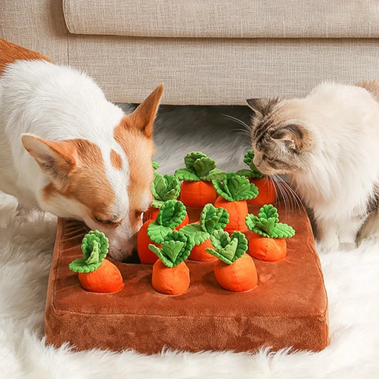 Carrot Snuffle Mat Interactive Pet Stress Relief