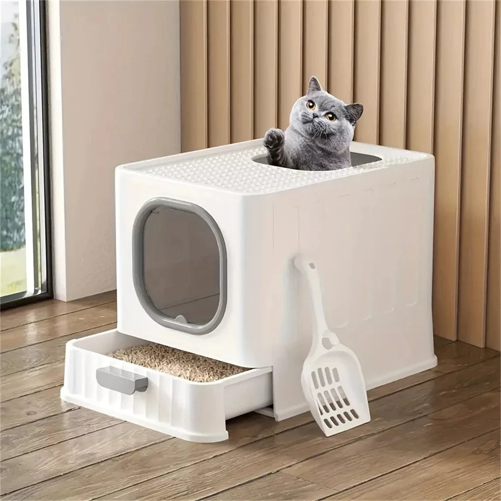 Enclosed Cat Litter Box Leak Proof