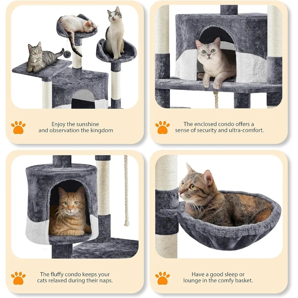 Pet Cat Trees Indoor Tower Scratching Posts