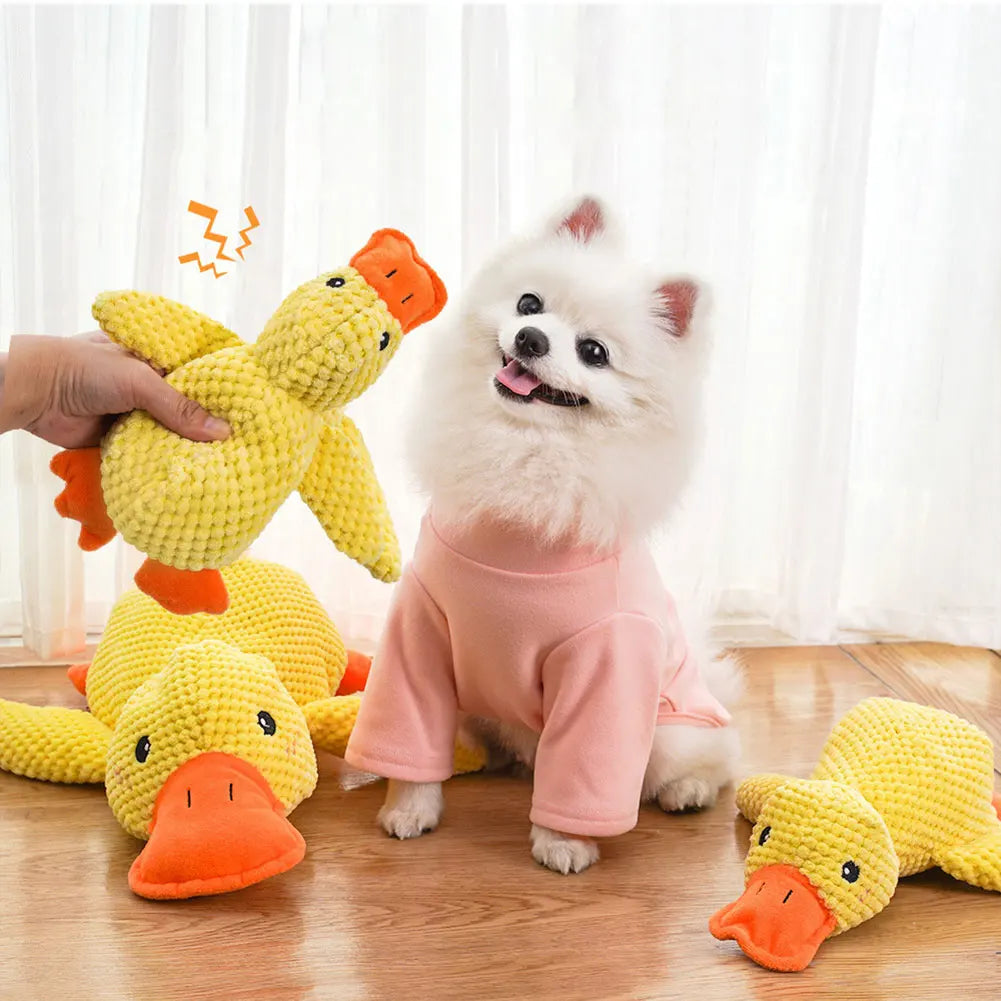 Dog Calming Duck Sound Plush Toy