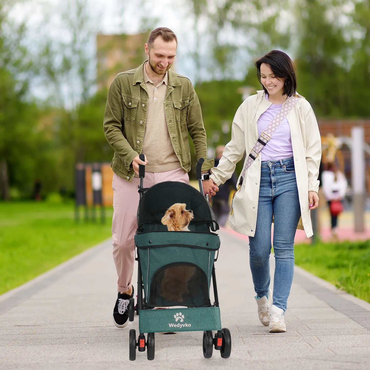 Pet Outdoor Stroller Cat Dog Travel